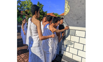 Tanamkan Nilai Spiritual, SMA Muhammadiyah 1 Surabaya Gelar Ujian Praktik Manasik Haji di Asrama Haji Sukolilo