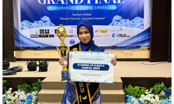 Alumni SMAM 1 Surabaya Talitha Amelia Sabet Runner up II Duta FISIPOL UNESA 2026