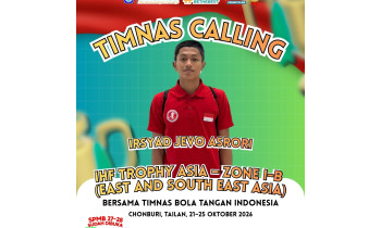 Go International! Irsyad Jevo Asrori Wakili Indonesia di IHF Trophy Asia 2026