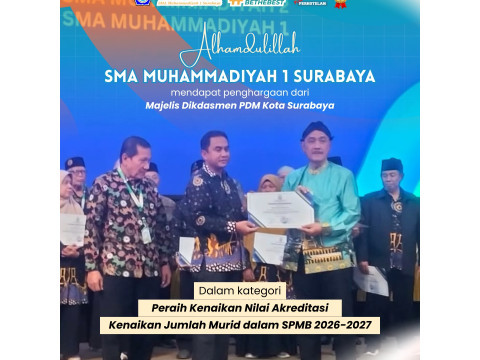 SMAMSA Surabaya Raih Dua Penghargaan Majelis Dikdasmen PDM